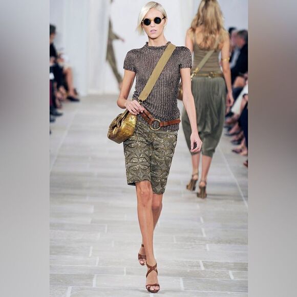 Ralph Lauren Collection Spring 2009 Embellished Bermuda Shorts - Picture 4 of 17